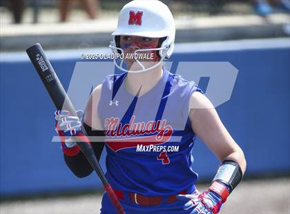 Thumbnail 2 in Flower Mound vs. Midway (UIL 6A Softball Div I State Semifinals) photogallery.