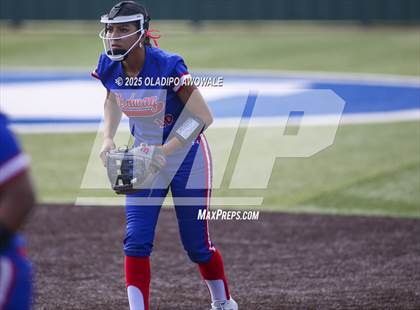 Thumbnail 2 in Flower Mound vs. Midway (UIL 6A Softball Div I State Semifinals) photogallery.