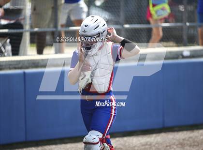 Thumbnail 3 in Flower Mound vs. Midway (UIL 6A Softball Div I State Semifinals) photogallery.