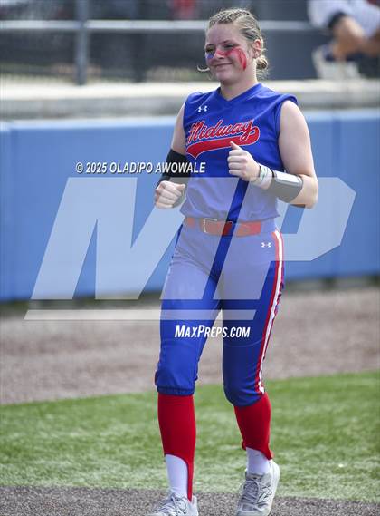 Thumbnail 1 in Flower Mound vs. Midway (UIL 6A Softball Div I State Semifinals) photogallery.