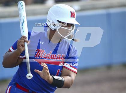 Thumbnail 1 in Flower Mound vs. Midway (UIL 6A Softball Div I State Semifinals) photogallery.