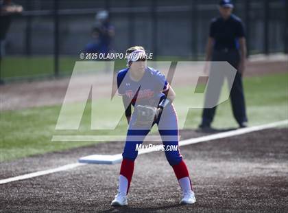 Thumbnail 2 in Flower Mound vs. Midway (UIL 6A Softball Div I State Semifinals) photogallery.