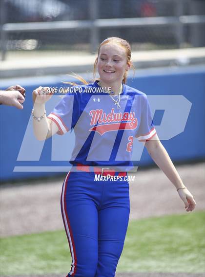 Thumbnail 3 in Flower Mound vs. Midway (UIL 6A Softball Div I State Semifinals) photogallery.