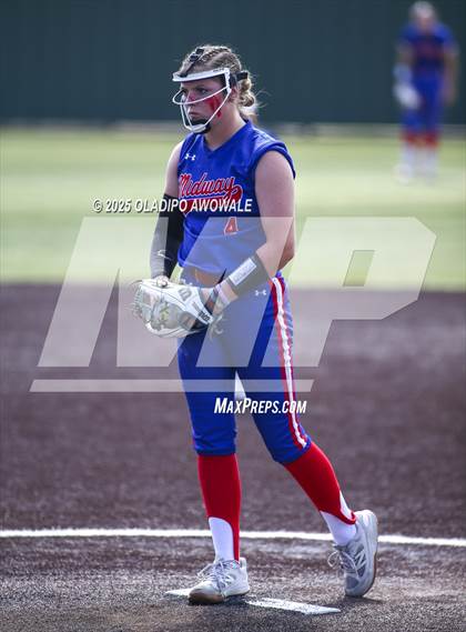 Thumbnail 2 in Flower Mound vs. Midway (UIL 6A Softball Div I State Semifinals) photogallery.