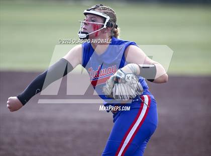 Thumbnail 1 in Flower Mound vs. Midway (UIL 6A Softball Div I State Semifinals) photogallery.