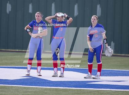 Thumbnail 3 in Flower Mound vs. Midway (UIL 6A Softball Div I State Semifinals) photogallery.