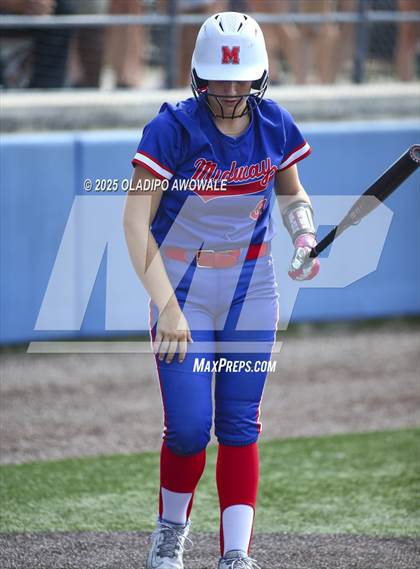 Thumbnail 1 in Flower Mound vs. Midway (UIL 6A Softball Div I State Semifinals) photogallery.