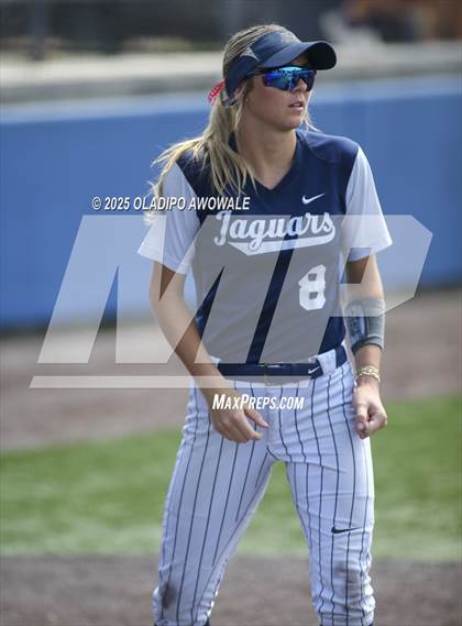 Thumbnail 3 in Flower Mound vs. Midway (UIL 6A Softball Div I State Semifinals) photogallery.