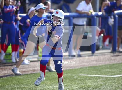 Thumbnail 3 in Flower Mound vs. Midway (UIL 6A Softball Div I State Semifinals) photogallery.