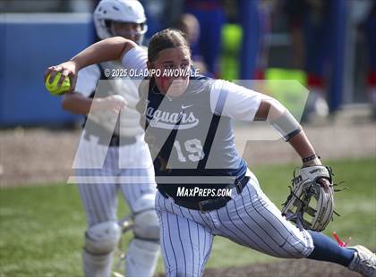 Thumbnail 2 in Flower Mound vs. Midway (UIL 6A Softball Div I State Semifinals) photogallery.