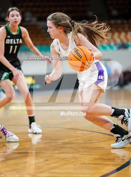 Thumbnail 1 in Holy Family vs Delta (CHSAA 4A Great 8) photogallery.