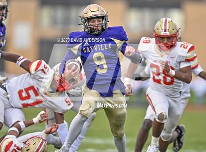 Thumbnail 1 in Sayville vs. Half Hollow Hills West (D3 Semifinal) photogallery.