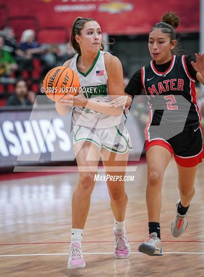 Thumbnail 2 in Mater Academy East Las Vegas vs. Virgin Valley (NIAA Class 3A State Championship) photogallery.