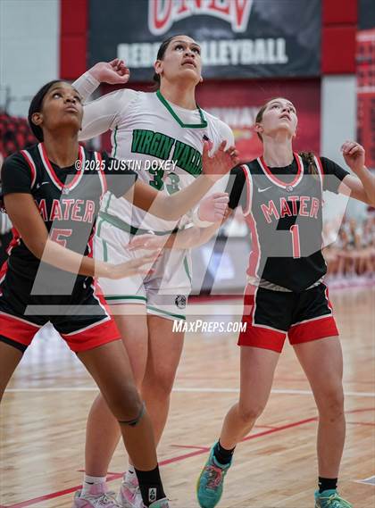 Thumbnail 3 in Mater Academy East Las Vegas vs. Virgin Valley (NIAA Class 3A State Championship) photogallery.
