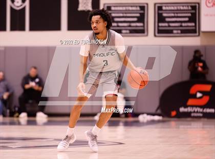 Thumbnail 1 in Calvary Christian Academy vs. Prolific Prep of Napa Christian (Holiday Hoopsgiving) photogallery.