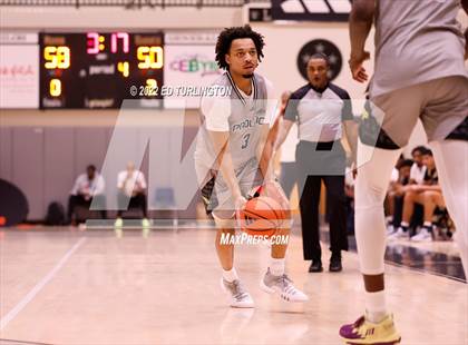 Thumbnail 3 in Calvary Christian Academy vs. Prolific Prep of Napa Christian (Holiday Hoopsgiving) photogallery.