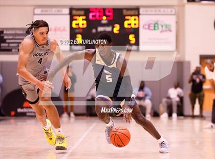 Thumbnail 3 in Calvary Christian Academy vs. Prolific Prep of Napa Christian (Holiday Hoopsgiving) photogallery.