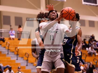 Thumbnail 3 in Calvary Christian Academy vs. Prolific Prep of Napa Christian (Holiday Hoopsgiving) photogallery.