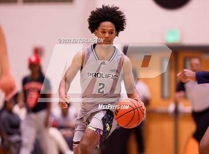 Thumbnail 1 in Calvary Christian Academy vs. Prolific Prep of Napa Christian (Holiday Hoopsgiving) photogallery.