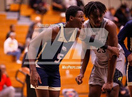 Thumbnail 3 in Calvary Christian Academy vs. Prolific Prep of Napa Christian (Holiday Hoopsgiving) photogallery.