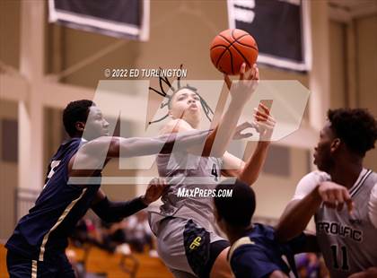 Thumbnail 2 in Calvary Christian Academy vs. Prolific Prep of Napa Christian (Holiday Hoopsgiving) photogallery.
