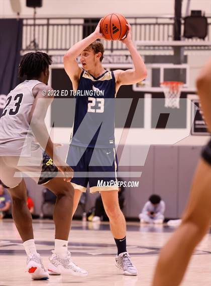 Thumbnail 1 in Calvary Christian Academy vs. Prolific Prep of Napa Christian (Holiday Hoopsgiving) photogallery.