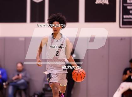 Thumbnail 2 in Calvary Christian Academy vs. Prolific Prep of Napa Christian (Holiday Hoopsgiving) photogallery.