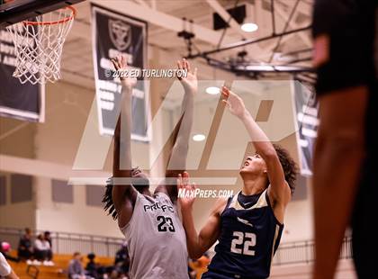 Thumbnail 3 in Calvary Christian Academy vs. Prolific Prep of Napa Christian (Holiday Hoopsgiving) photogallery.