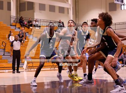 Thumbnail 2 in Calvary Christian Academy vs. Prolific Prep of Napa Christian (Holiday Hoopsgiving) photogallery.