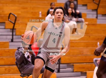 Thumbnail 3 in Calvary Christian Academy vs. Prolific Prep of Napa Christian (Holiday Hoopsgiving) photogallery.