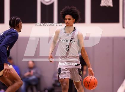 Thumbnail 1 in Calvary Christian Academy vs. Prolific Prep of Napa Christian (Holiday Hoopsgiving) photogallery.