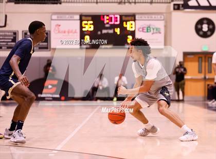 Thumbnail 2 in Calvary Christian Academy vs. Prolific Prep of Napa Christian (Holiday Hoopsgiving) photogallery.