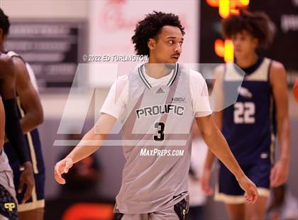 Thumbnail 3 in Calvary Christian Academy vs. Prolific Prep of Napa Christian (Holiday Hoopsgiving) photogallery.