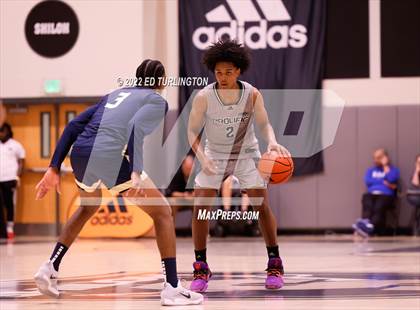 Thumbnail 2 in Calvary Christian Academy vs. Prolific Prep of Napa Christian (Holiday Hoopsgiving) photogallery.