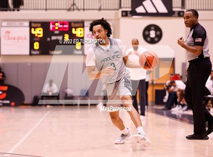 Thumbnail 3 in Calvary Christian Academy vs. Prolific Prep of Napa Christian (Holiday Hoopsgiving) photogallery.
