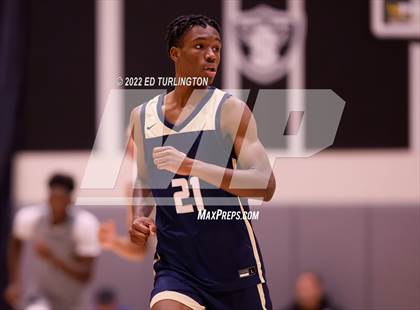 Thumbnail 2 in Calvary Christian Academy vs. Prolific Prep of Napa Christian (Holiday Hoopsgiving) photogallery.