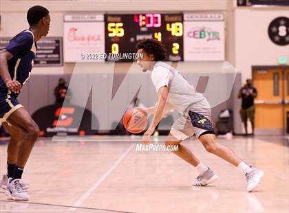 Thumbnail 3 in Calvary Christian Academy vs. Prolific Prep of Napa Christian (Holiday Hoopsgiving) photogallery.