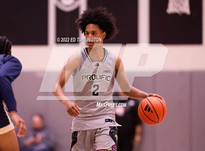 Thumbnail 3 in Calvary Christian Academy vs. Prolific Prep of Napa Christian (Holiday Hoopsgiving) photogallery.