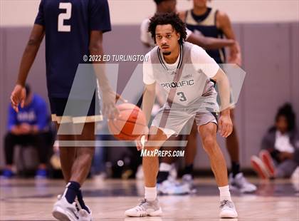 Thumbnail 1 in Calvary Christian Academy vs. Prolific Prep of Napa Christian (Holiday Hoopsgiving) photogallery.