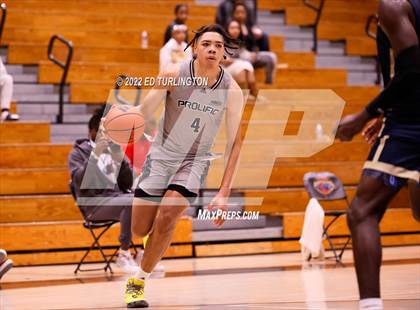 Thumbnail 2 in Calvary Christian Academy vs. Prolific Prep of Napa Christian (Holiday Hoopsgiving) photogallery.