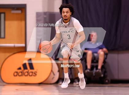 Thumbnail 1 in Calvary Christian Academy vs. Prolific Prep of Napa Christian (Holiday Hoopsgiving) photogallery.
