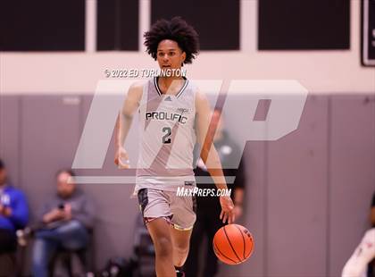 Thumbnail 1 in Calvary Christian Academy vs. Prolific Prep of Napa Christian (Holiday Hoopsgiving) photogallery.