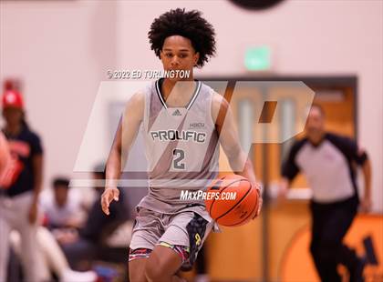 Thumbnail 3 in Calvary Christian Academy vs. Prolific Prep of Napa Christian (Holiday Hoopsgiving) photogallery.