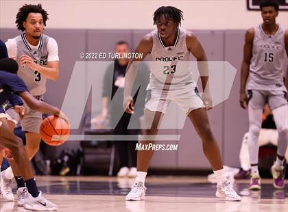 Thumbnail 1 in Calvary Christian Academy vs. Prolific Prep of Napa Christian (Holiday Hoopsgiving) photogallery.