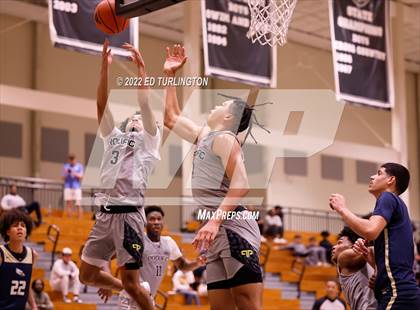 Thumbnail 1 in Calvary Christian Academy vs. Prolific Prep of Napa Christian (Holiday Hoopsgiving) photogallery.