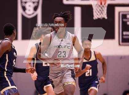 Thumbnail 1 in Calvary Christian Academy vs. Prolific Prep of Napa Christian (Holiday Hoopsgiving) photogallery.