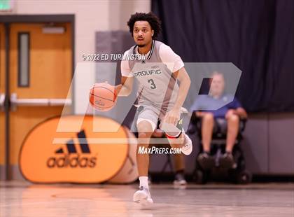 Thumbnail 2 in Calvary Christian Academy vs. Prolific Prep of Napa Christian (Holiday Hoopsgiving) photogallery.
