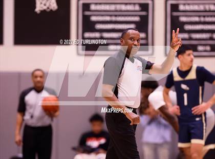 Thumbnail 3 in Calvary Christian Academy vs. Prolific Prep of Napa Christian (Holiday Hoopsgiving) photogallery.
