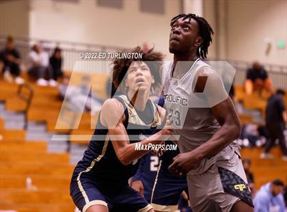 Thumbnail 2 in Calvary Christian Academy vs. Prolific Prep of Napa Christian (Holiday Hoopsgiving) photogallery.