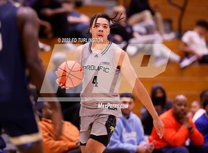 Thumbnail 3 in Calvary Christian Academy vs. Prolific Prep of Napa Christian (Holiday Hoopsgiving) photogallery.